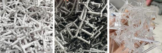 Литник, направляющая и небольшие дефектные детали, отлитые под давлением.